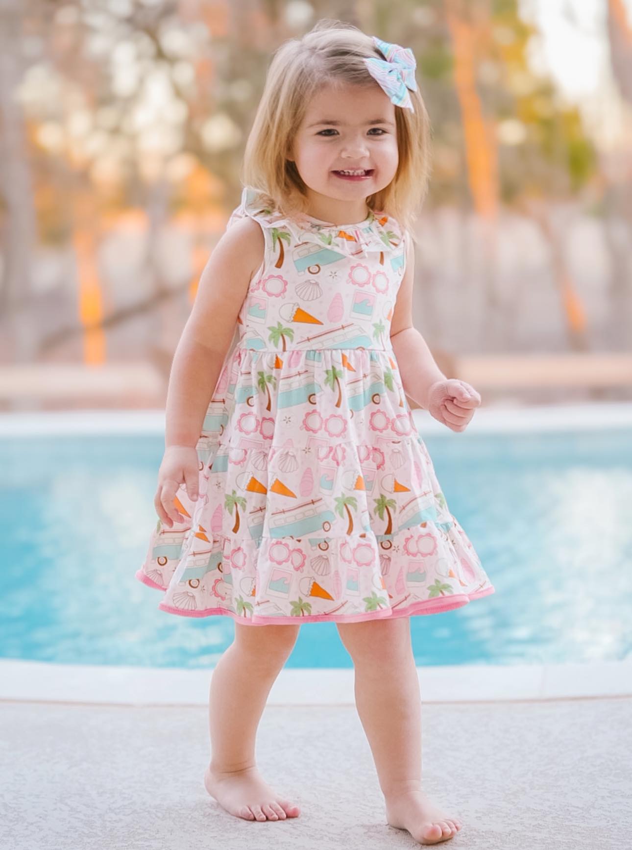 SUMMER LOVE KNIT TWIRL DRESS