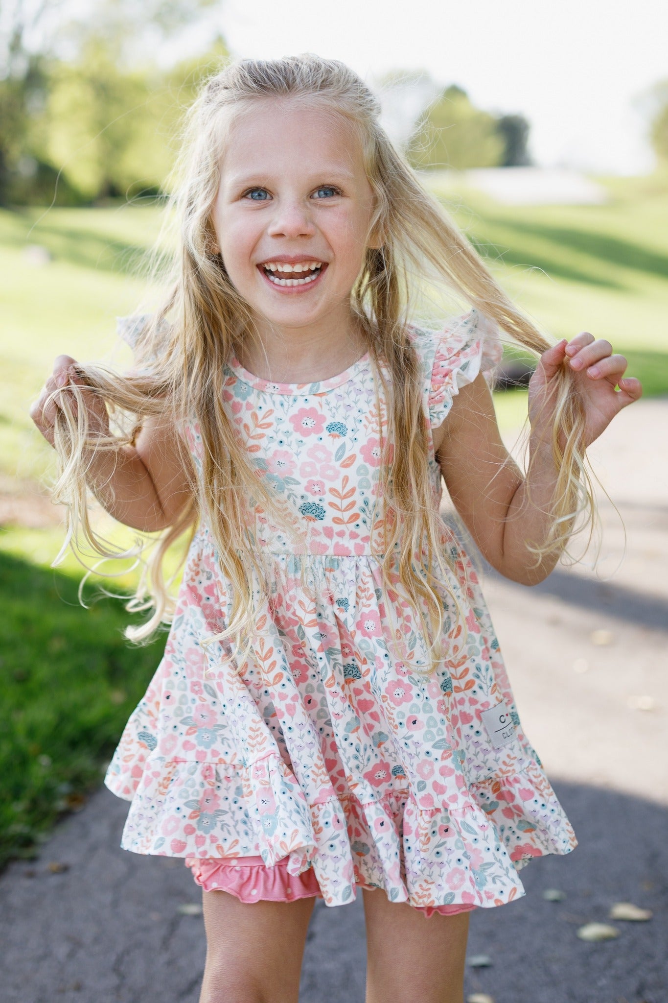 BLUSH AND BLOOM TUNIC SET