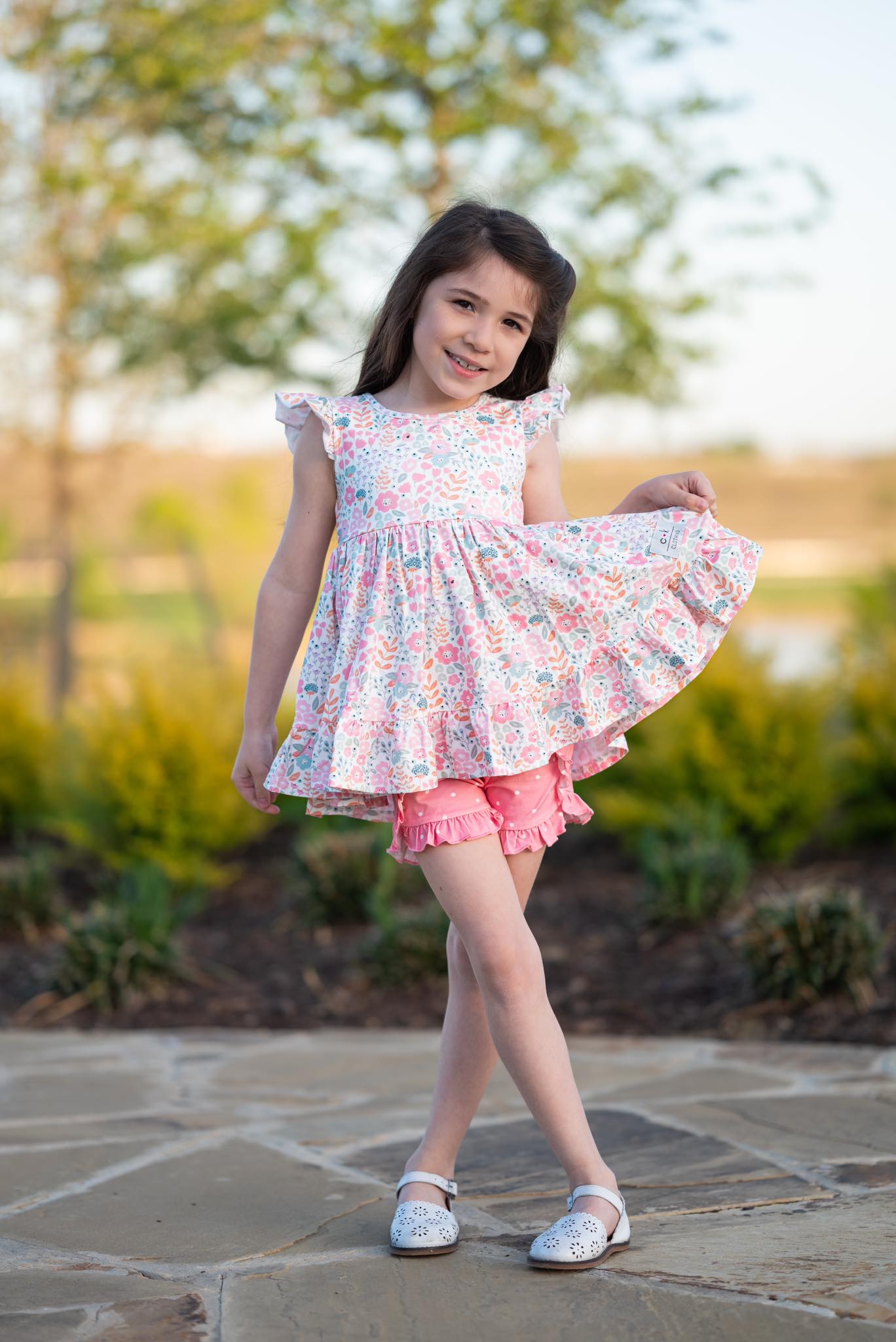 BLUSH AND BLOOM TUNIC SET