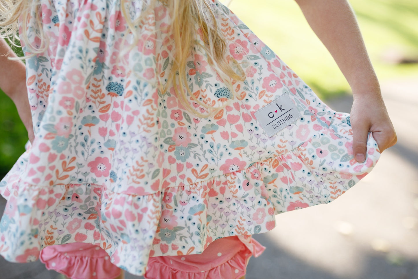 BLUSH AND BLOOM TUNIC SET