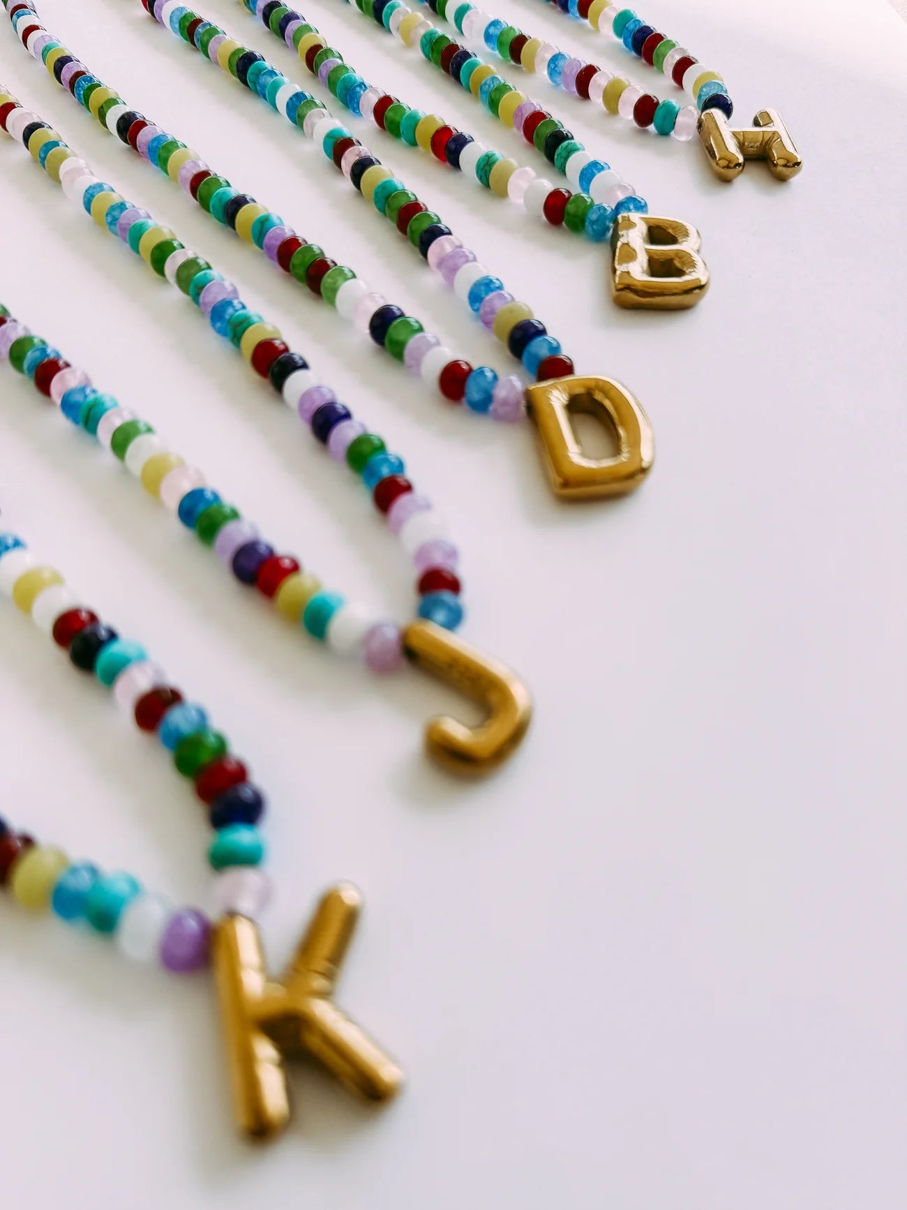 Beaded Initial Necklace
