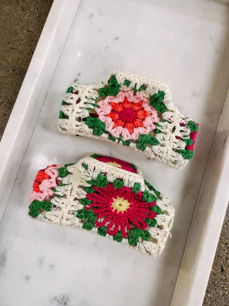 Crochet Claw Clip