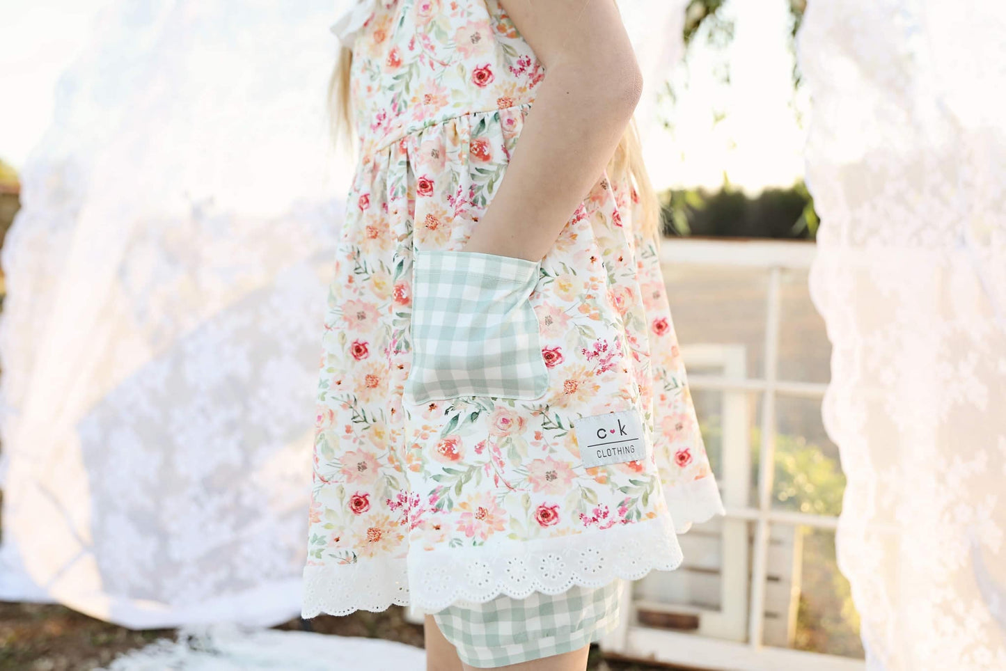 SPRING FLORAL TUNIC SET