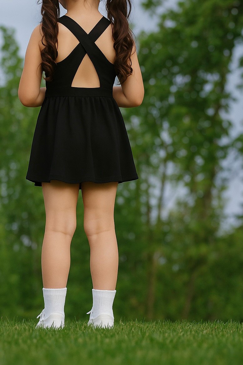 BLACK ATHLETIC KATE DRESS