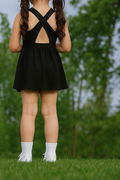 BLACK ATHLETIC KATE DRESS