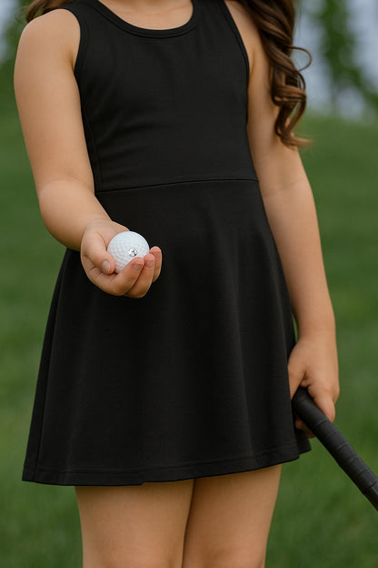 BLACK ATHLETIC KATE DRESS