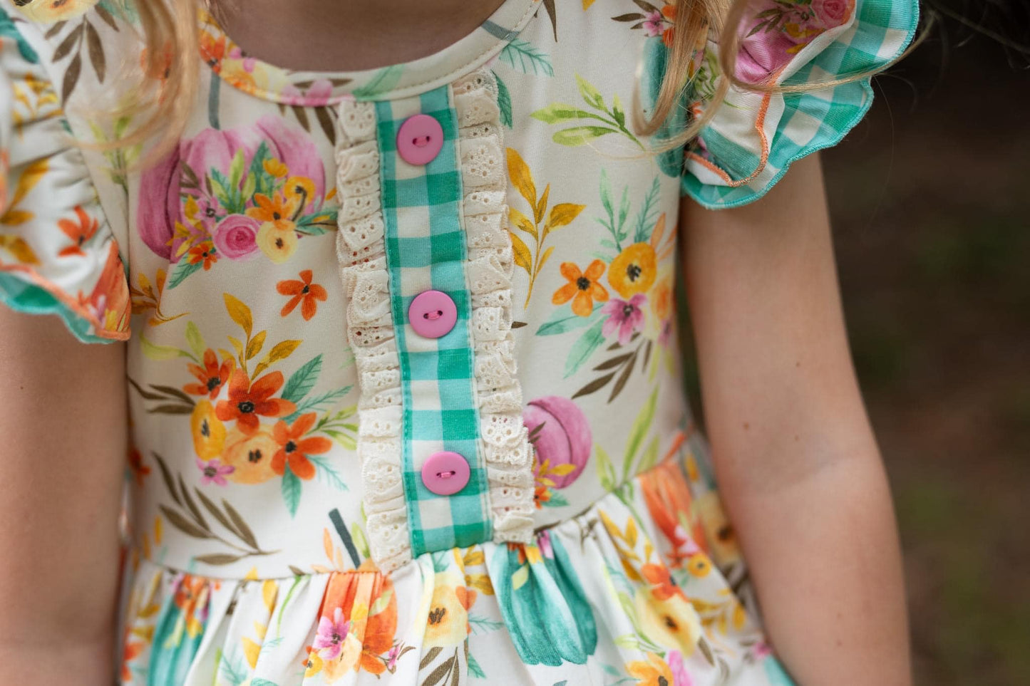 FIELDS OF FALL PUMPKIN DRESS