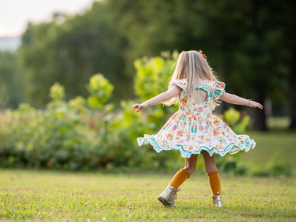 FIELDS OF FALL PUMPKIN DRESS