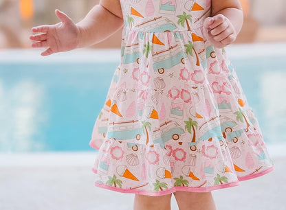 SUMMER LOVE KNIT TWIRL DRESS