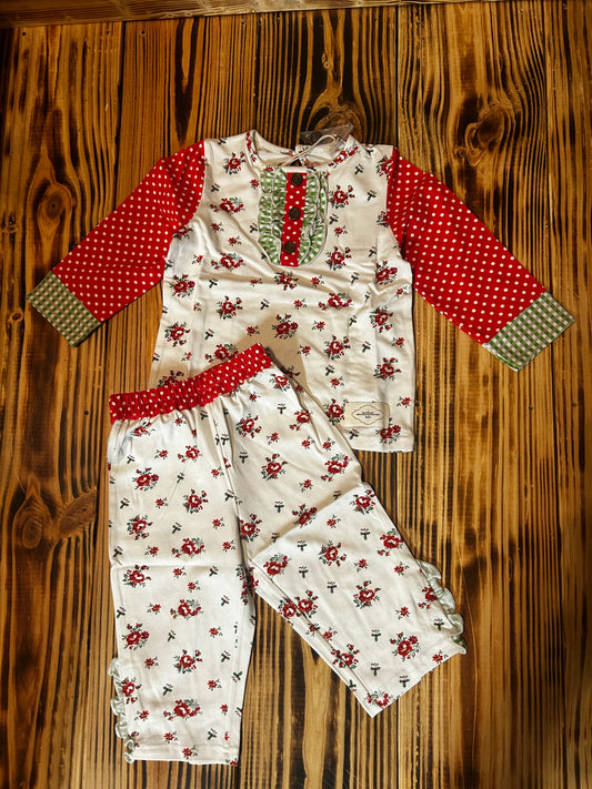 Floral Christmas Pjs