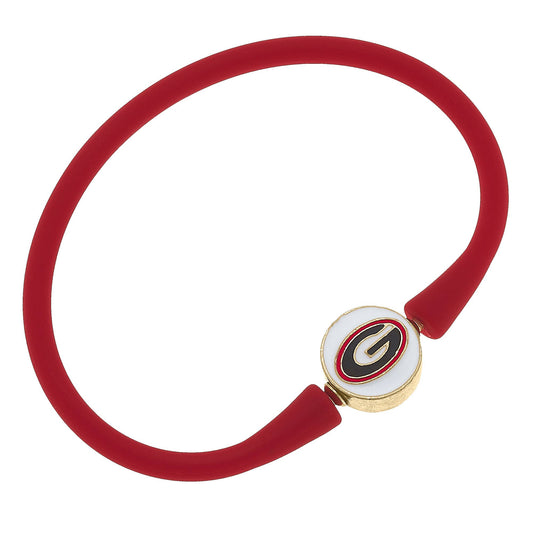 Georgia Bulldogs Enamel Silicone Bali Bracelet