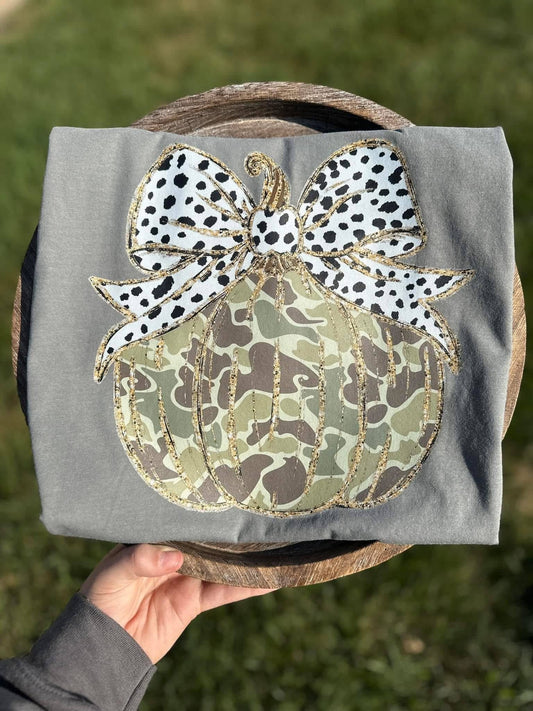 Camo Pumpkin Graphic Tee