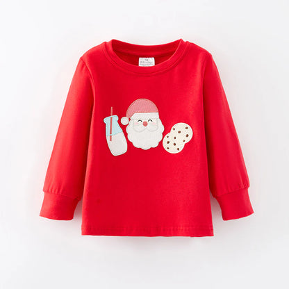 Boys Milk and Cookies Christmas Shirt