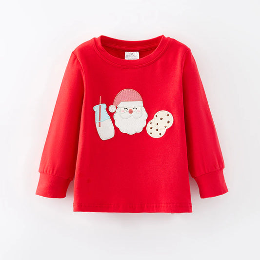 Boys Milk and Cookies Christmas Shirt