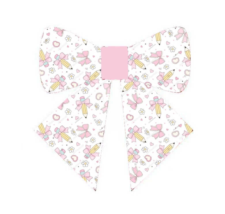 Back to school pencil dress with matching bow