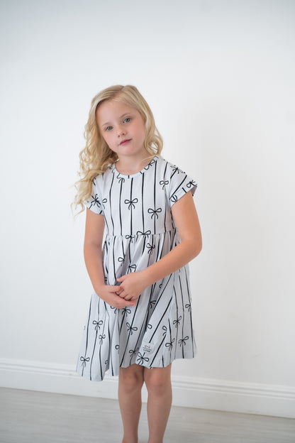 Sweet Bow Stripe Dress