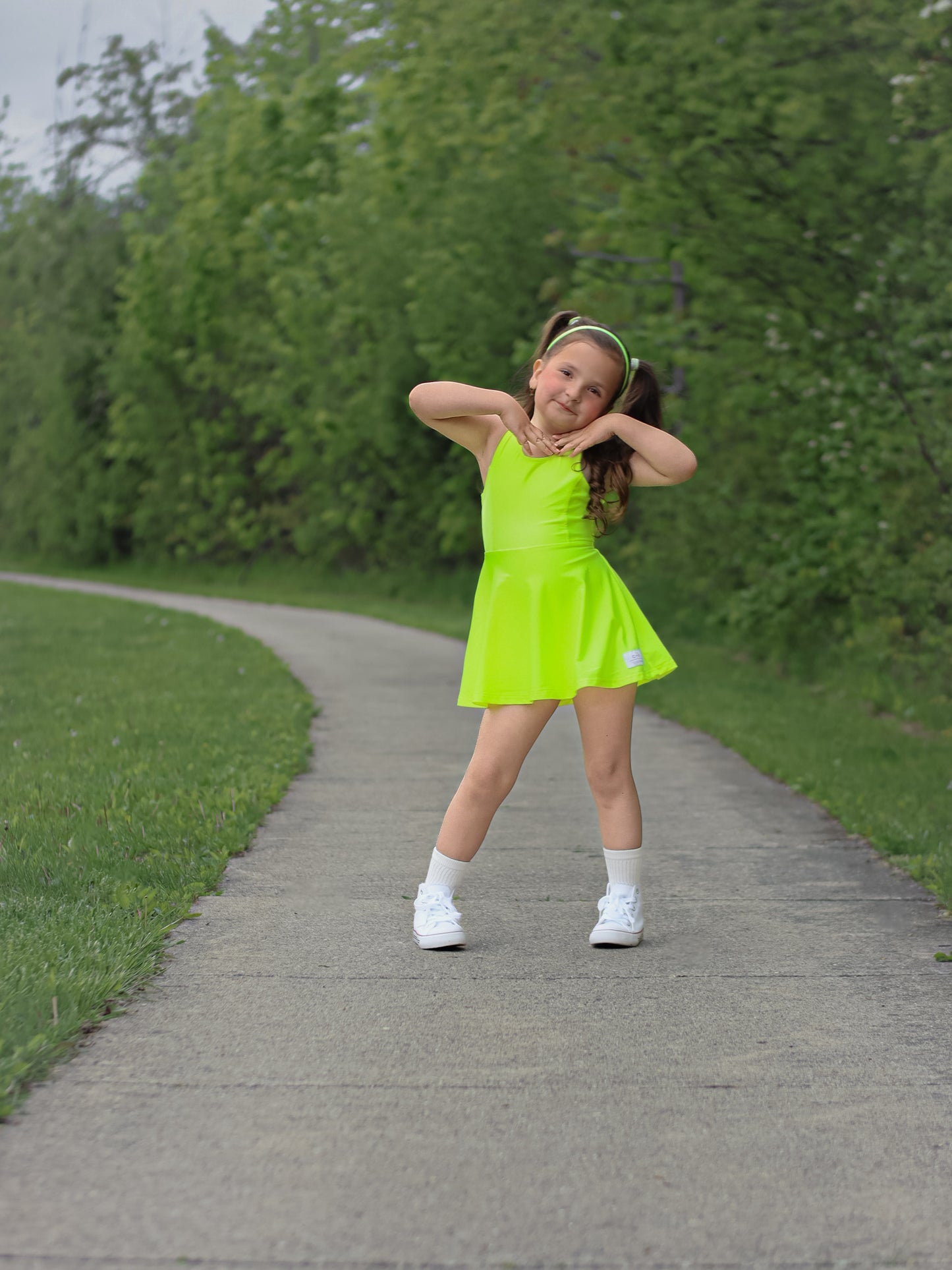 NEON YELLOW ATHLETIC KATE DRESS