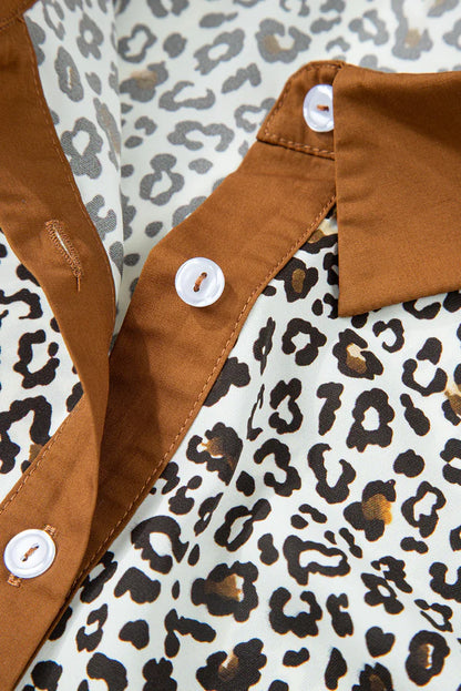 Khaki Leopard Plus Size Dress