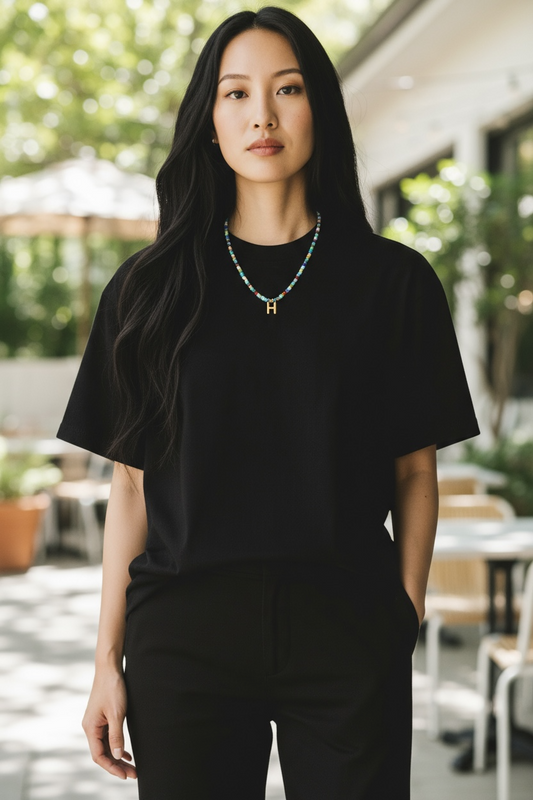 Beaded Initial Necklace