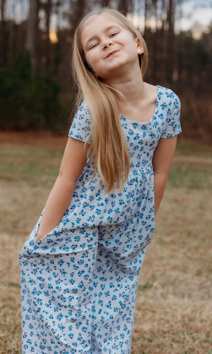 BLUEBONNET KNIT ROMPER
