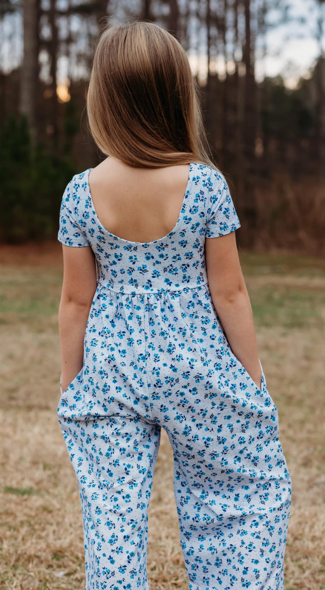 BLUEBONNET KNIT ROMPER