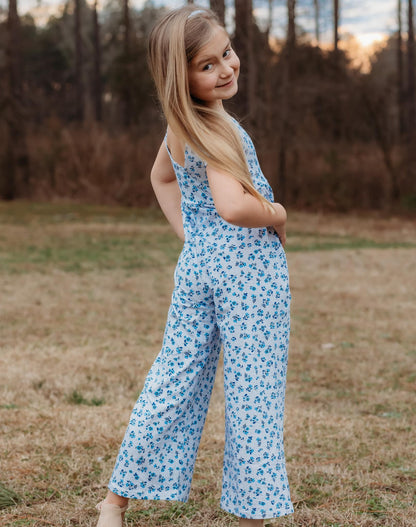 BLUEBONNET KNIT ROMPER