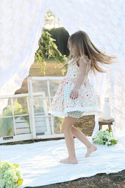 SPRING FLORAL TUNIC SET